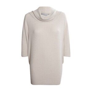 KORYE Women's Cowl Neck 3/4 Sleeve Brushed Top Size XL In Oatmeal
